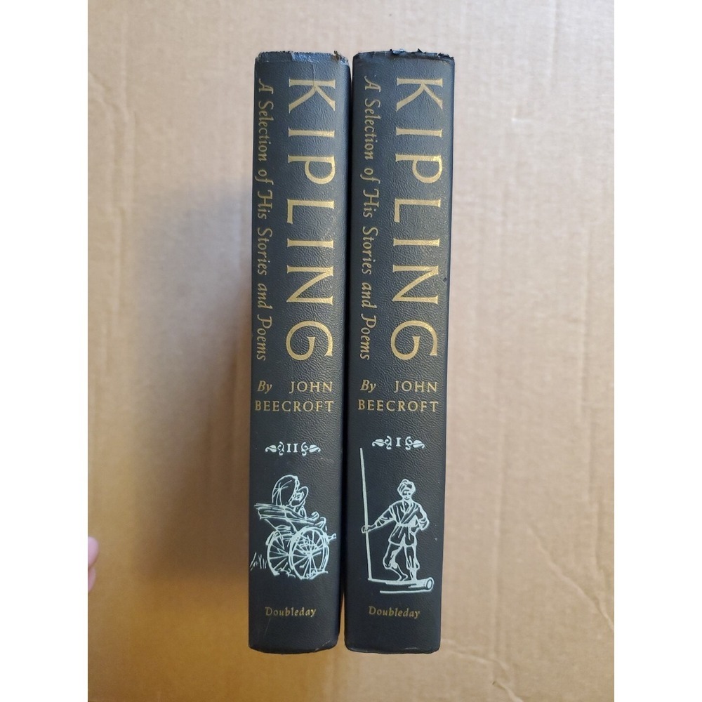 Kipling A Selection of His Stories and Poems 2 Vol Set John Beecroft 1956